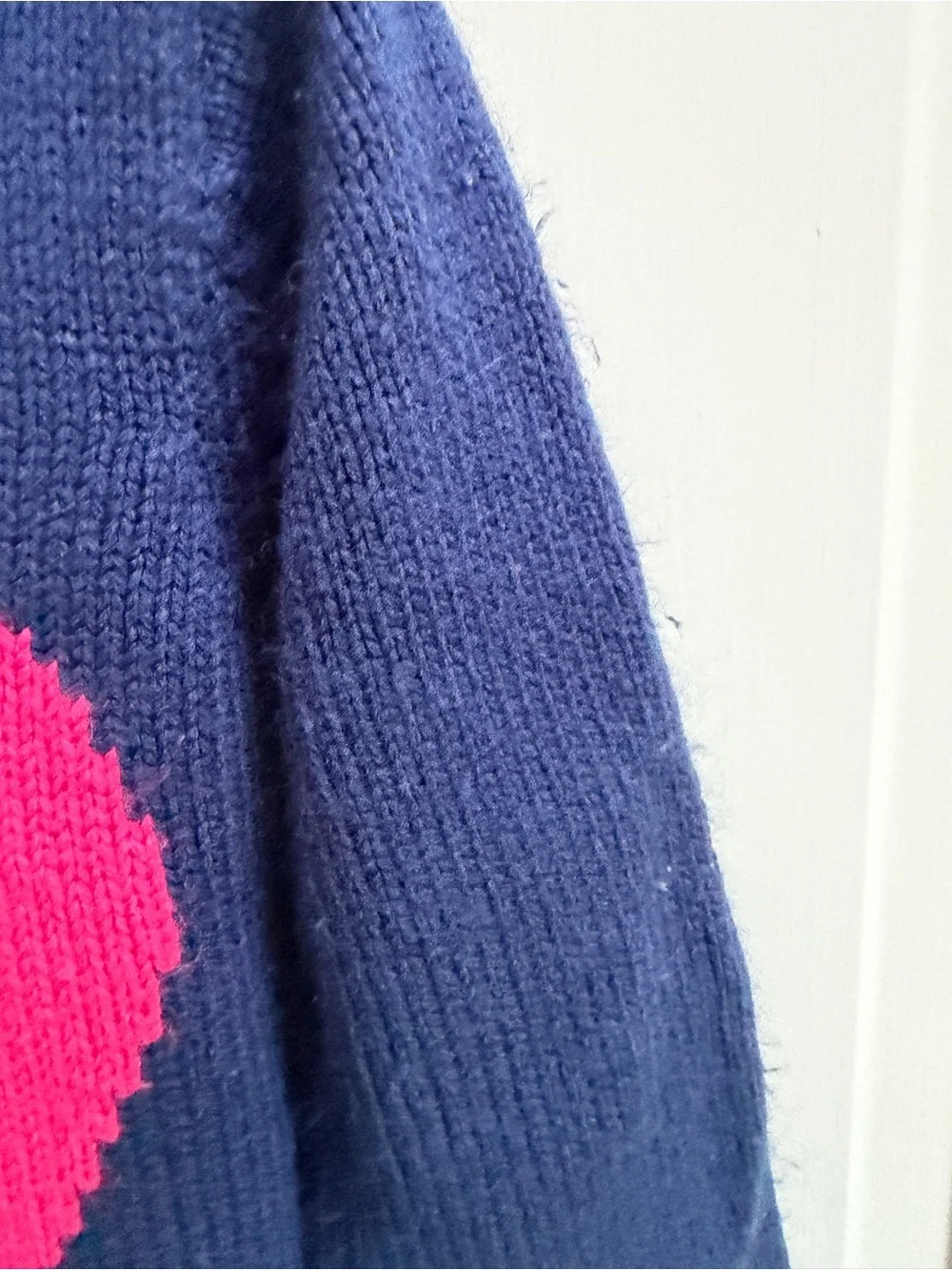 Carters 4T Girls Navy Blue Warm Sweater with Pink Heart